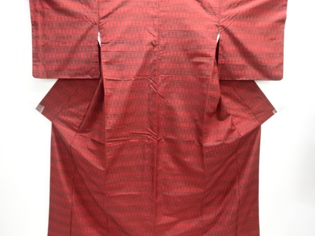 JAPANESE KIMONO / TSUMUGI / WOVEN GRID 